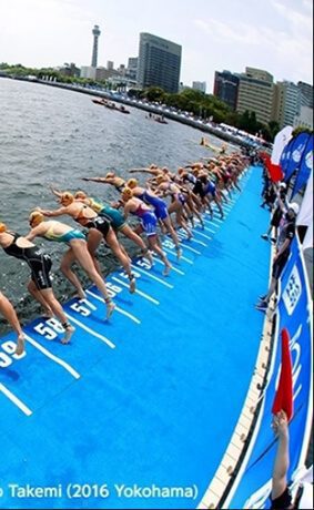 三項鐵人比賽-游泳項目比賽圖片